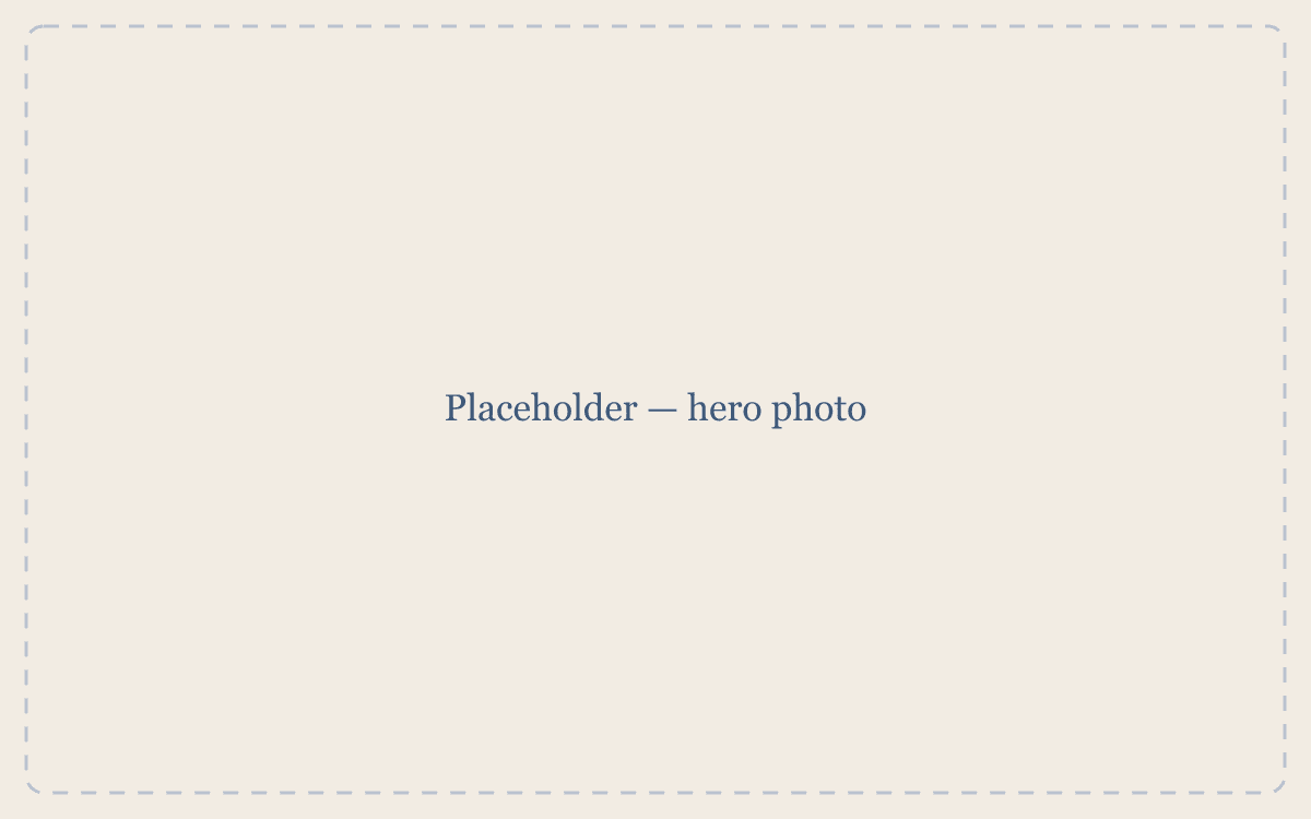 Placeholder — hero photo