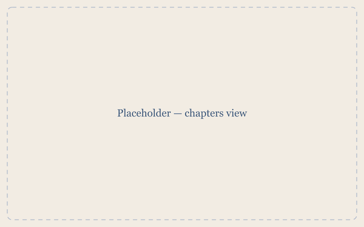 Placeholder — chapters view